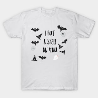 I put a spell on you, funny Halloween mask, Halloween nursery, cute Halloween T-Shirt